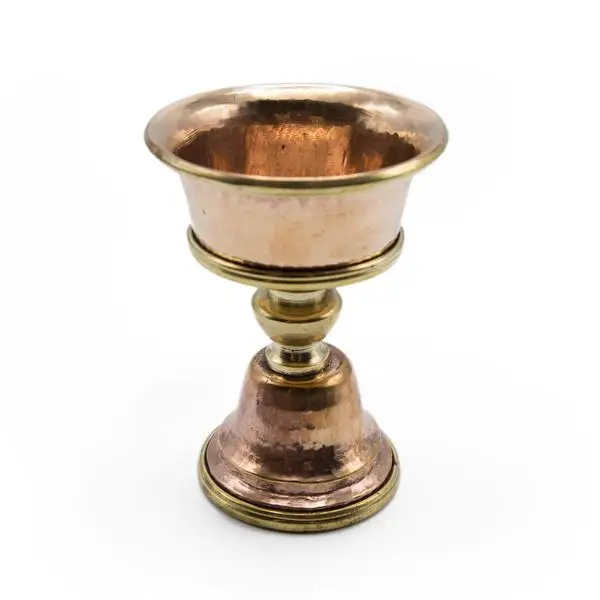 Tibetan Buddhist Butter Brass Oil Lamp  Tibetan Brass Butter Lamps Candle Holders at best wholesale price made in India