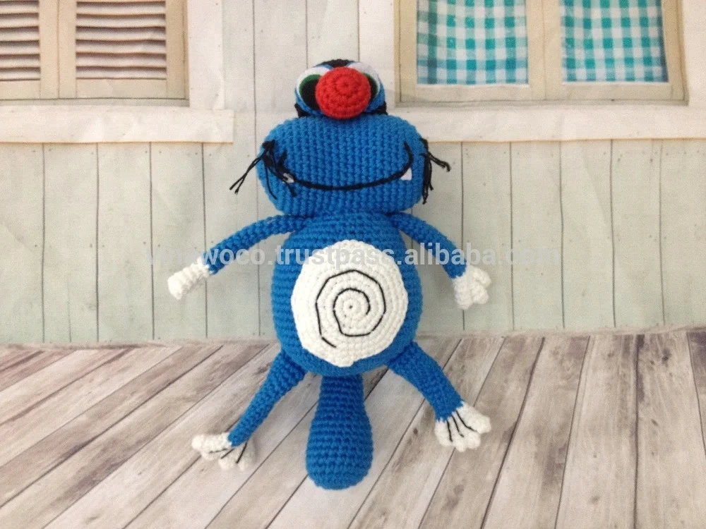 Oggy and Cockroaches - Lalylala Crochet Handmade handmade crochet toys crochet amigurumi amigurumi toys