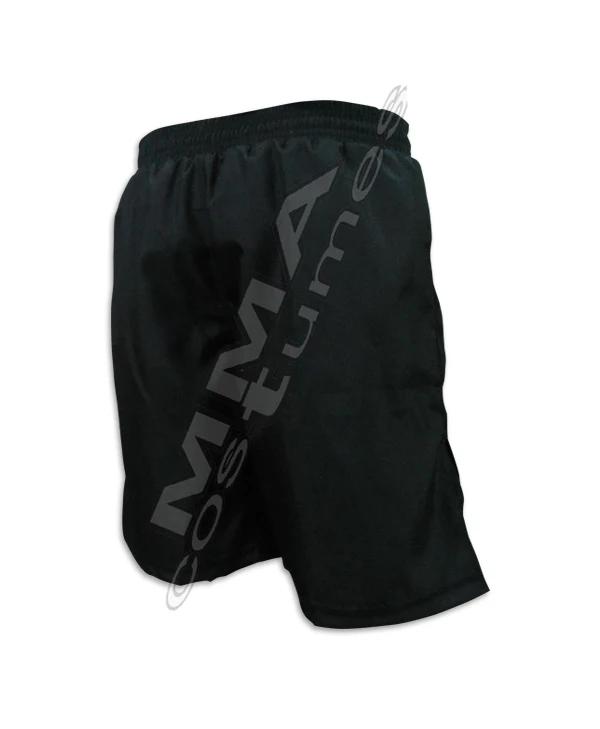wholesale custom MMA grappling board shorts black mma short fighting shorts mma competition fight short Krav maga training short