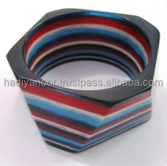 Attractive design epoxy resin bangle customized size top quality piece multi color resin bangle wholesale