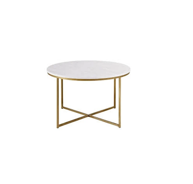 Garden Antique Galvanized Tall Flower Furniture Decor Coffee Table Marble , Metal Coffee Table