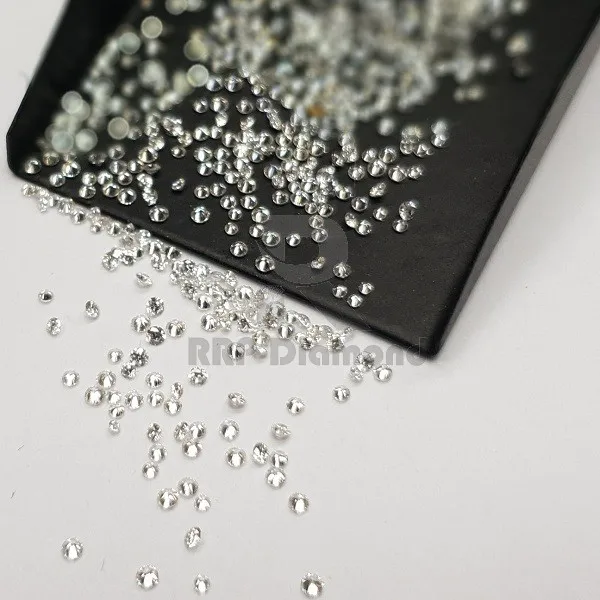 0.7 TO 1.2 MM F G Color VVS Purity Natural Diamond Polished MINUS 2 Loose Melee White Round Cut Diamond At Best Price