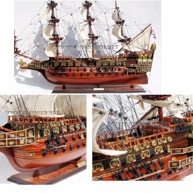 WOODEN SOVEREIGN OF THE SEAS MODEL TALL SHIP-  HIGH QUALITY WOOD SHIP MODEL - HANDICRAFT MODEL FOR NAUTICAL DECOR