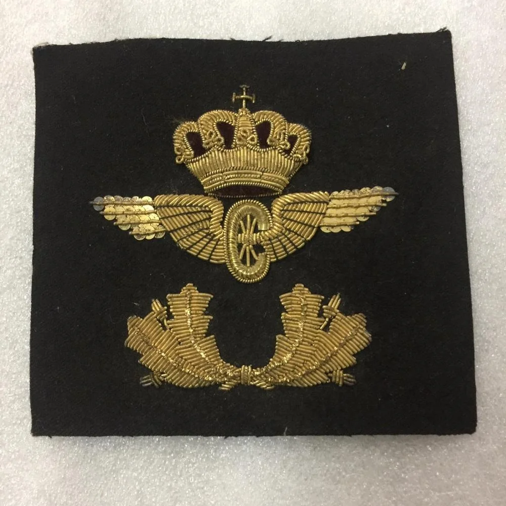 
Vector Crown Tire Wings illustration Badges Military Officer Uniform Hand Made Badge 