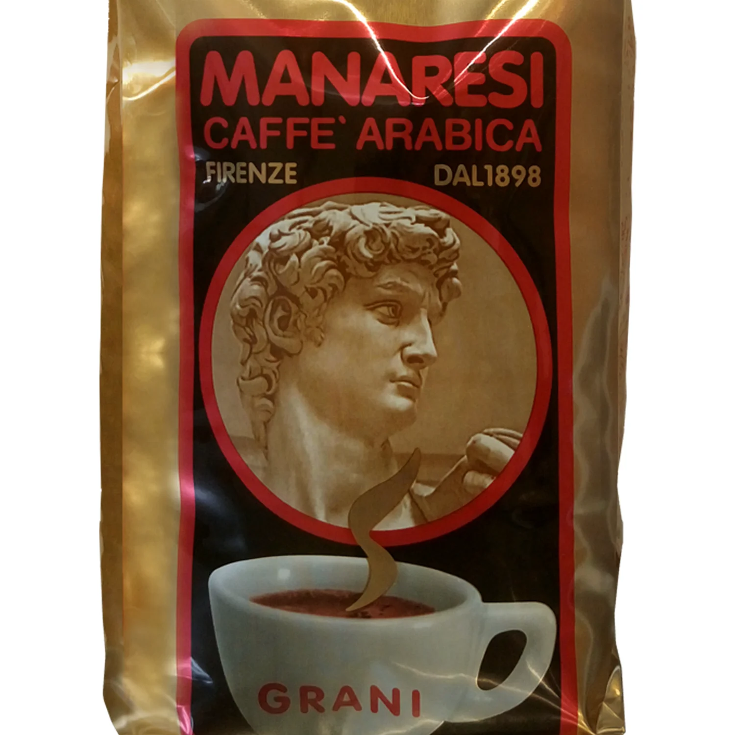 
Coffee bag 500g Italian arabica roasted coffee beans 