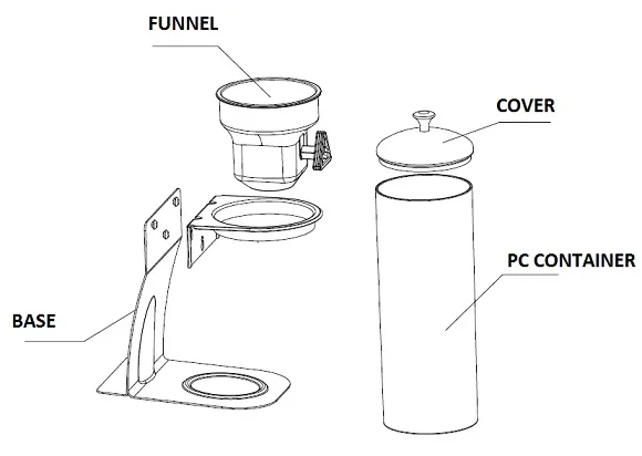high quality Economy 4L cereal dispenser