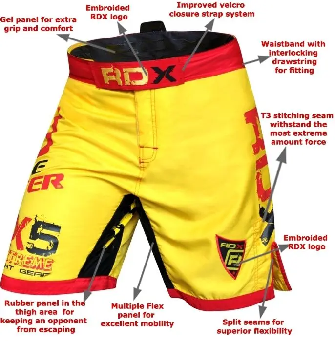 Fight Shorts MMA Grappling Short Cage Boxing Martial Arts Mens Wear