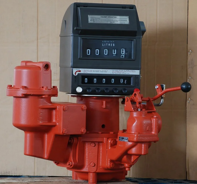 Bestfueling positive displacement tank truck unloading fuel station crude oil flow meter
