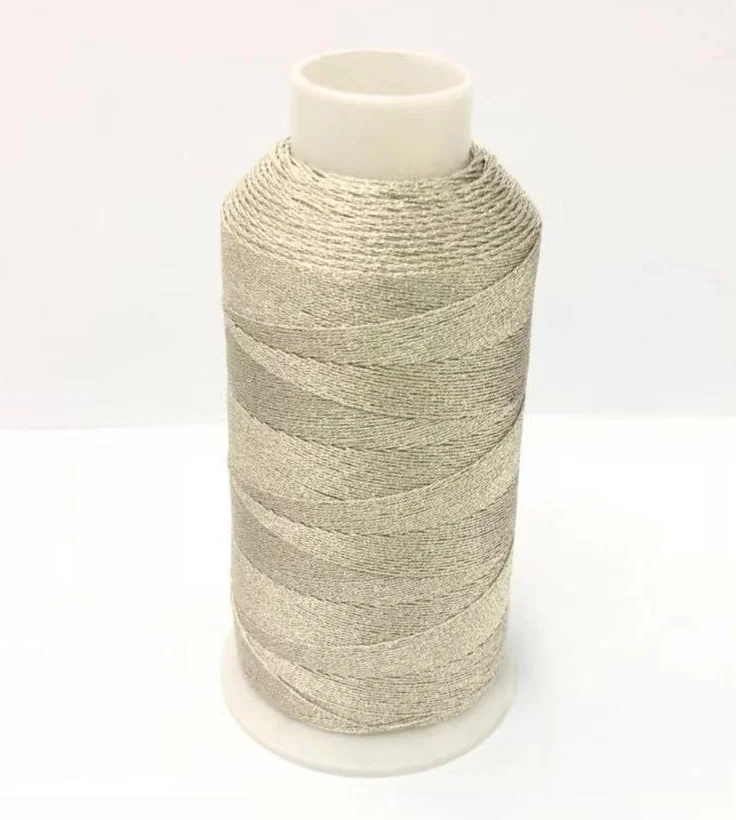 
jingri pure silver lurex metallic yarn 