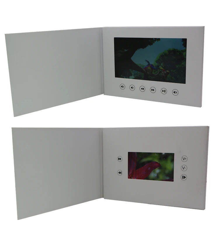 A5 7 inches lcd video player brochure video brochure lcd screen