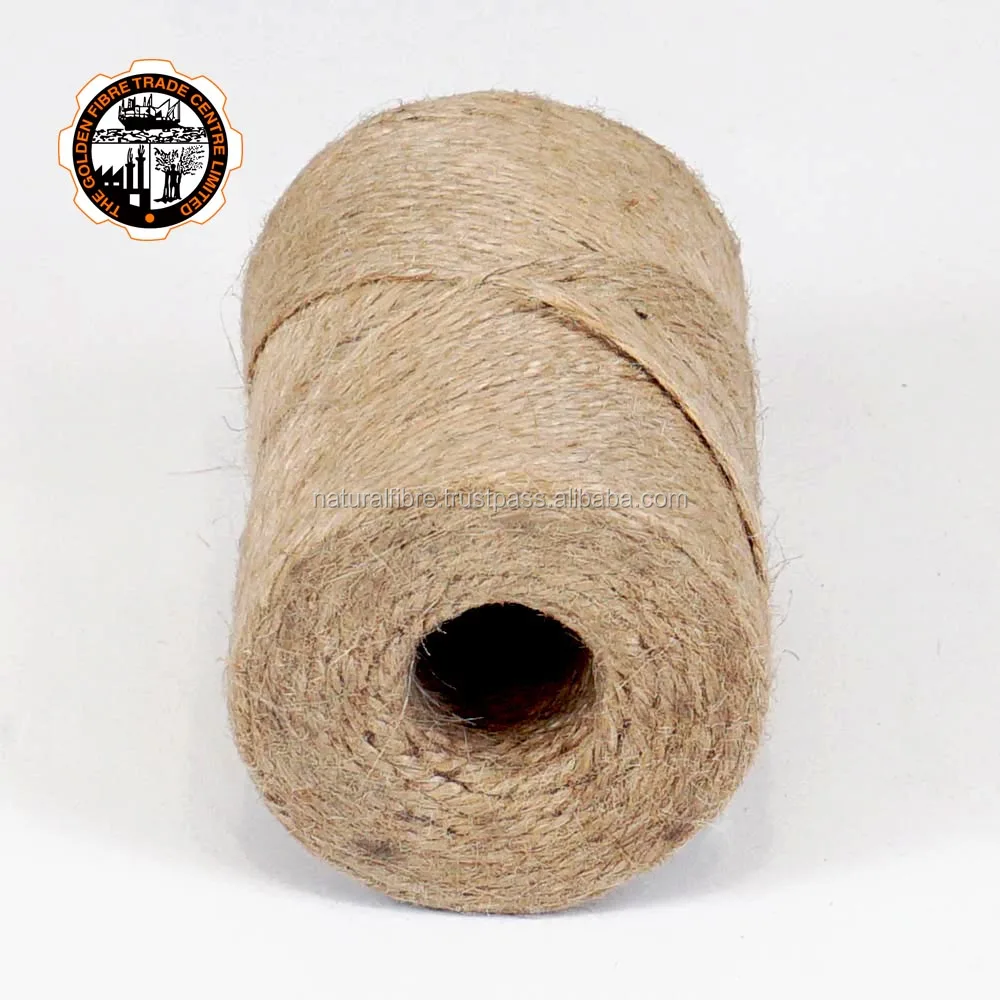 
Hessian Quality 100% Natural Carpet Making Hank Packed 1ply to 5ply Jute Yarn 