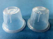 Compatible coffee capsules empty aluminium and home compost high quality