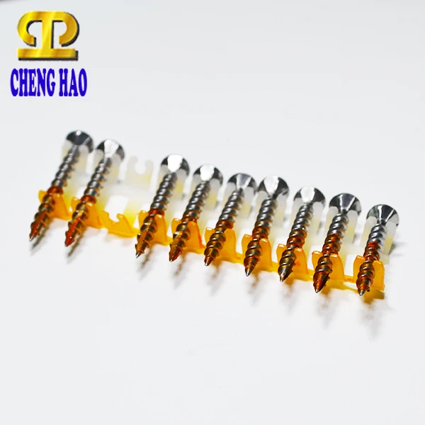 Taiwan Made Bugle Head Phillips C1022 Harden Collated Wood Self-Tapping Screw