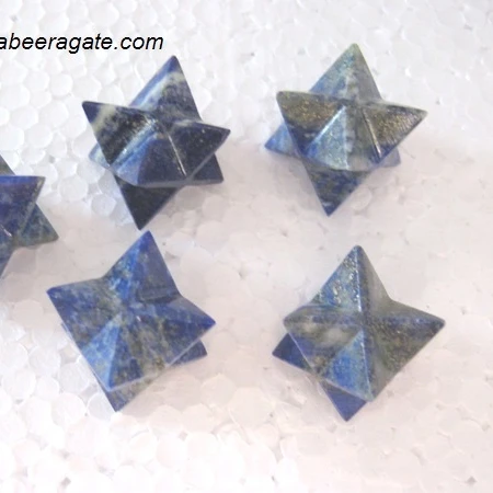 Wholesale Lapis Lazuli Merkaba Star Healing Gemstone with Merkaba Pattern