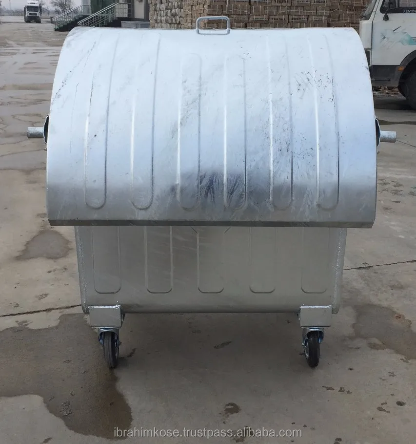 1100 lt Metal Waste container bin