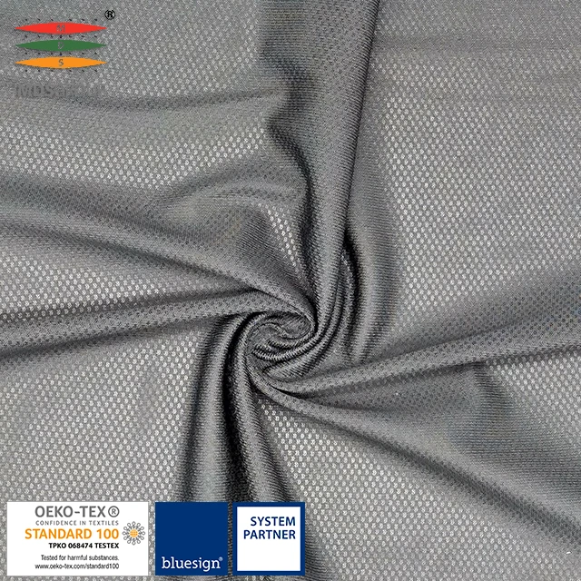 100%micro polyester warp knit tricot hydrophilic mesh organic mesh fabric