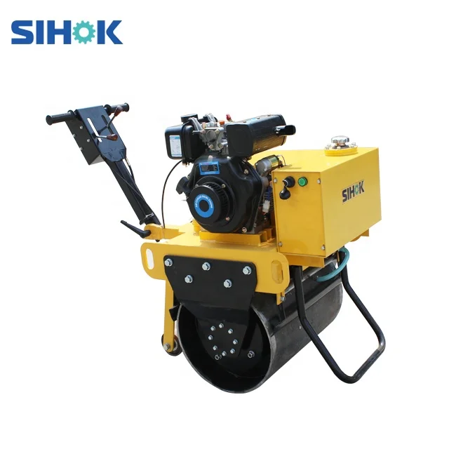 China widely used self-propelled pedestrian roller 300kg 0.3ton portable single wheel small asphalt roller machine