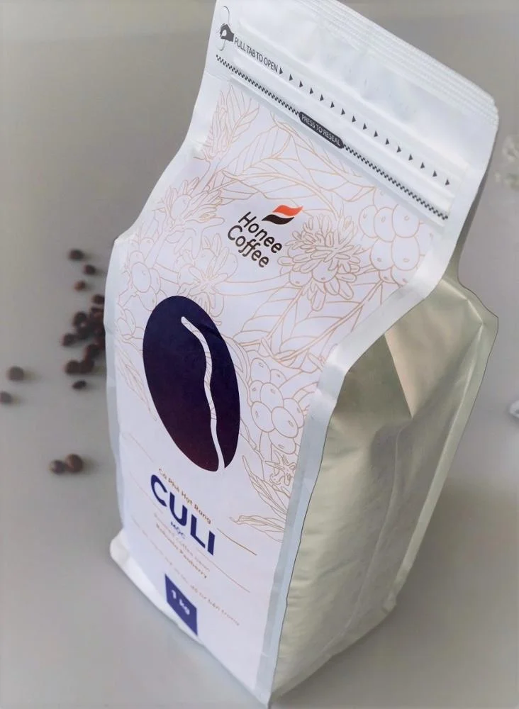 Vietnam Peaberry Roasted Whole Beans Coffee Medium Roasted 250g 500g 1kg Bag High Quality Honee Coffee Brand