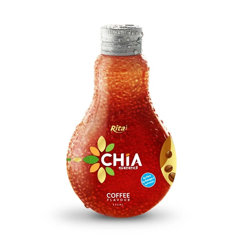 325ml Glass Bottle Chia Seed Drink with Coconut Water