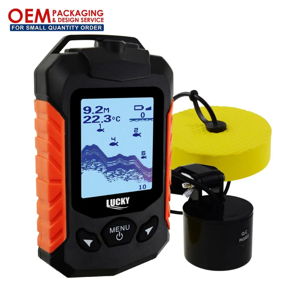 LUCKY Fishfinder Detector Portable 100m (328ft) Depth Range Alarm Ocean Sea Lake River Fishing (OEM Packaging Available)