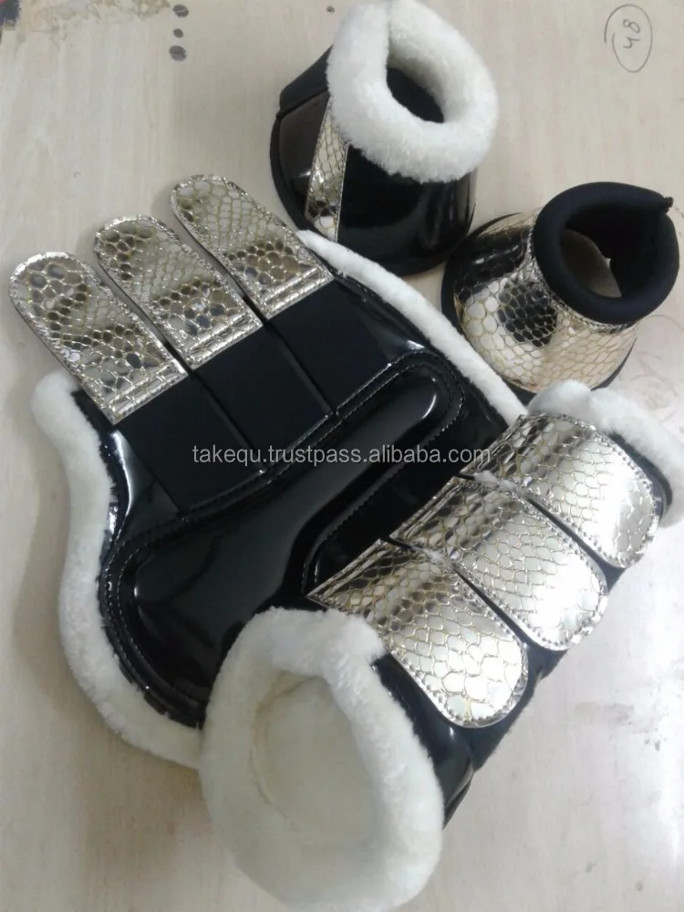 Halloween horse protective boot Halloween horse overreach boot