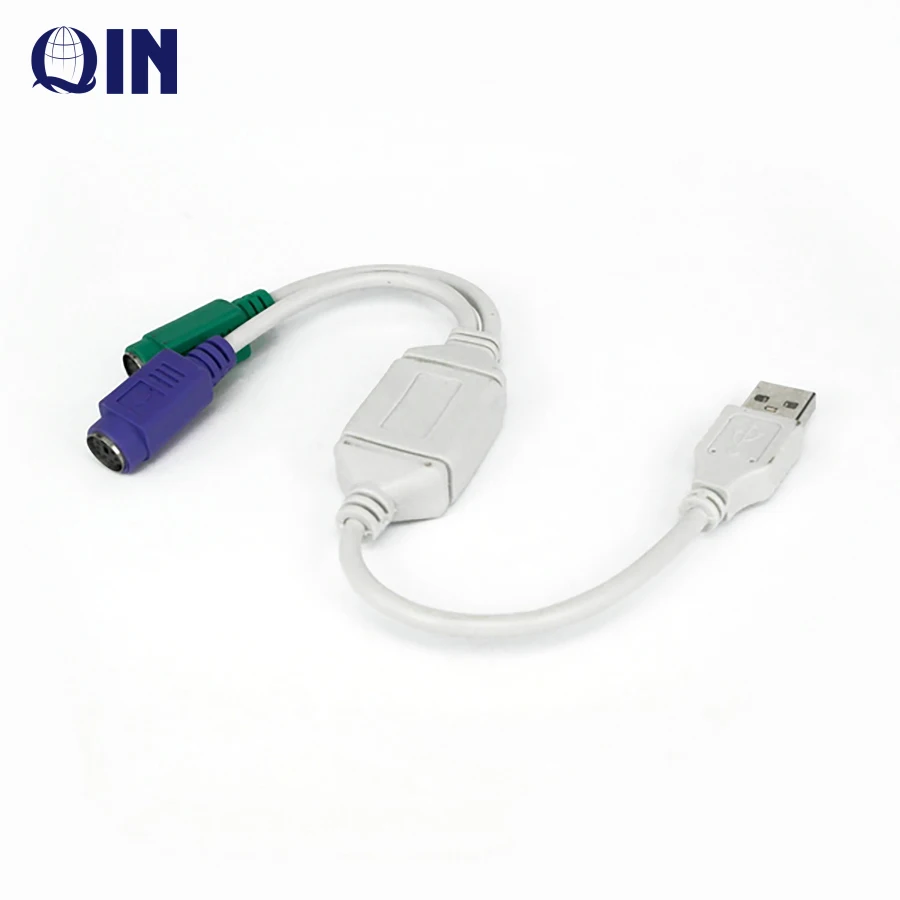 USB to PS/2 PS2 Cable Keyboard Mouse Adapter Converter