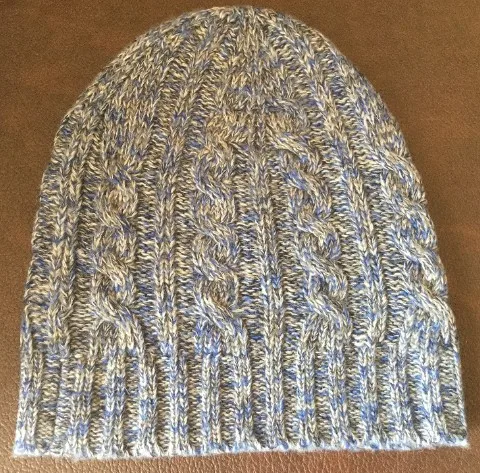 Зимняя вязаная шапка с помпоном 100% шерстяная ручная печать