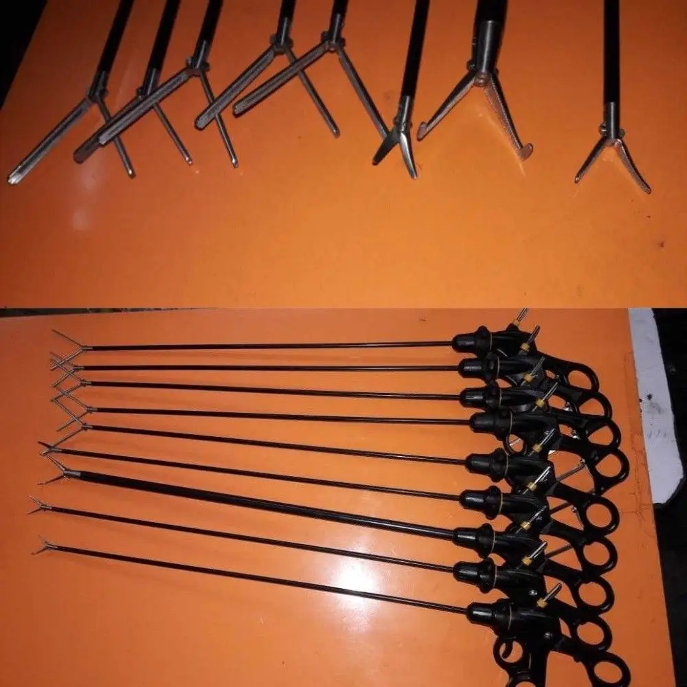  Набор для лапароскопии базовые хирургические инструменты щипцы 9 шт.