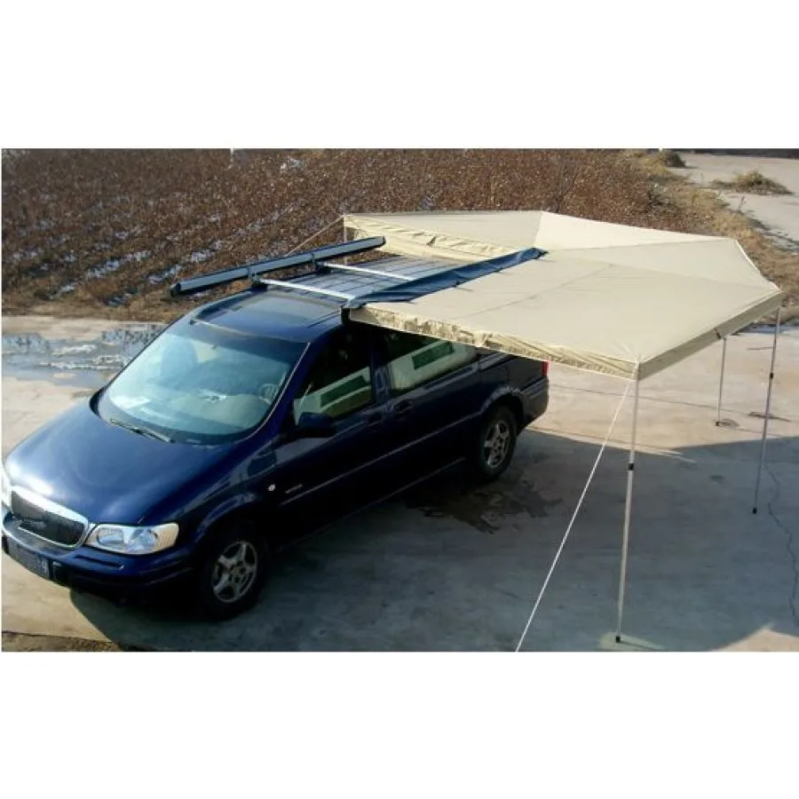 270 degrees of shade 4X4 foxwing awning for outdoor camping