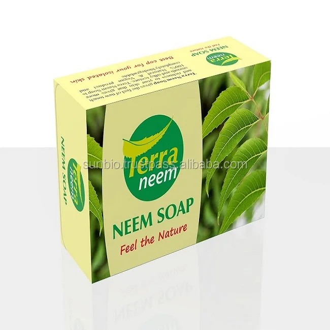 100%organic Neem Soap extracted from pure Neem with customised ingredients and fragrance for skin brightening