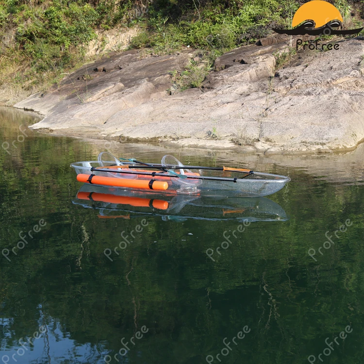 2018 Lishen cheap transparent plastic leisure life kayak