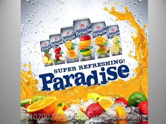 fruit juice brand name : paradise