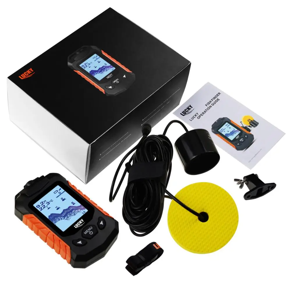 LUCKY Fishfinder Detector Portable 100m (328ft) Depth Range Alarm Ocean Sea Lake River Fishing (OEM Packaging Available)