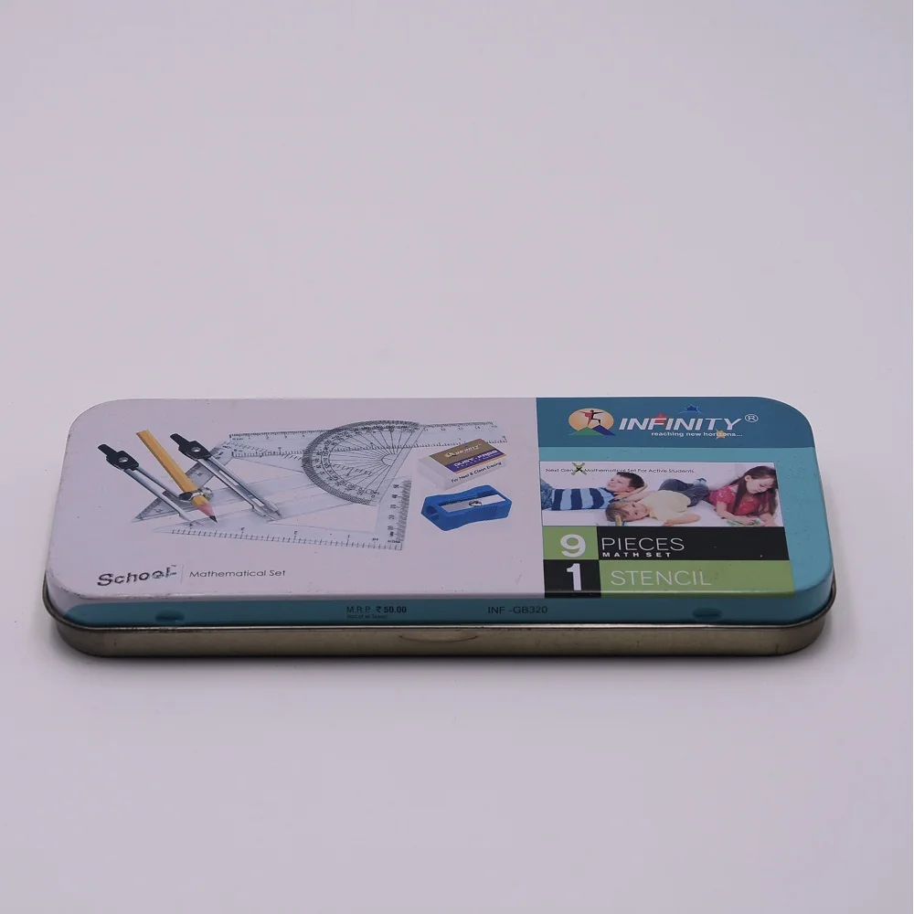 10pcs  geometry set metal math set back to school stationery goods