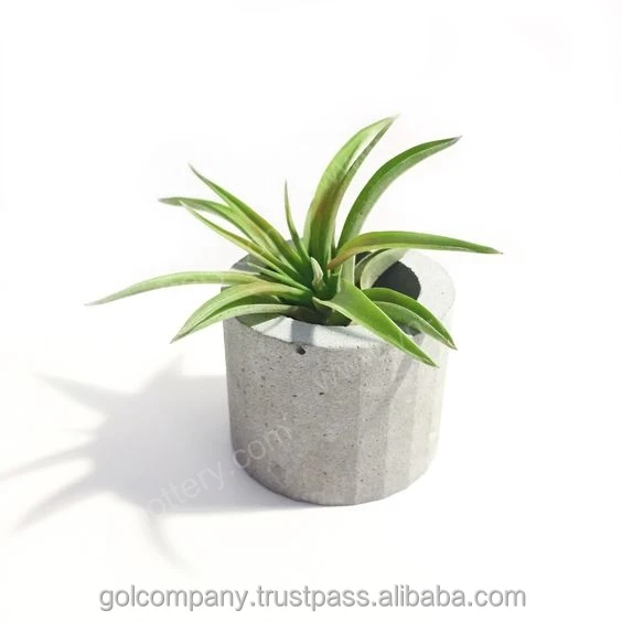 Triangular /Rectangular /Cube mini concrete pots - small cement Pots & Garden decor [Wholesale]