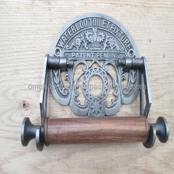 OMG Industries Victorian Style Cast Iron Toilet Paper Role Holder