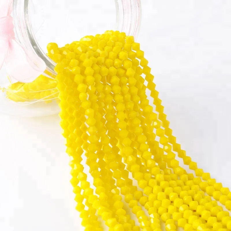 Fashion Accessories 2mm 3mm 4mm 6mm 8mm Bicone Crystal Bead Glass Bead