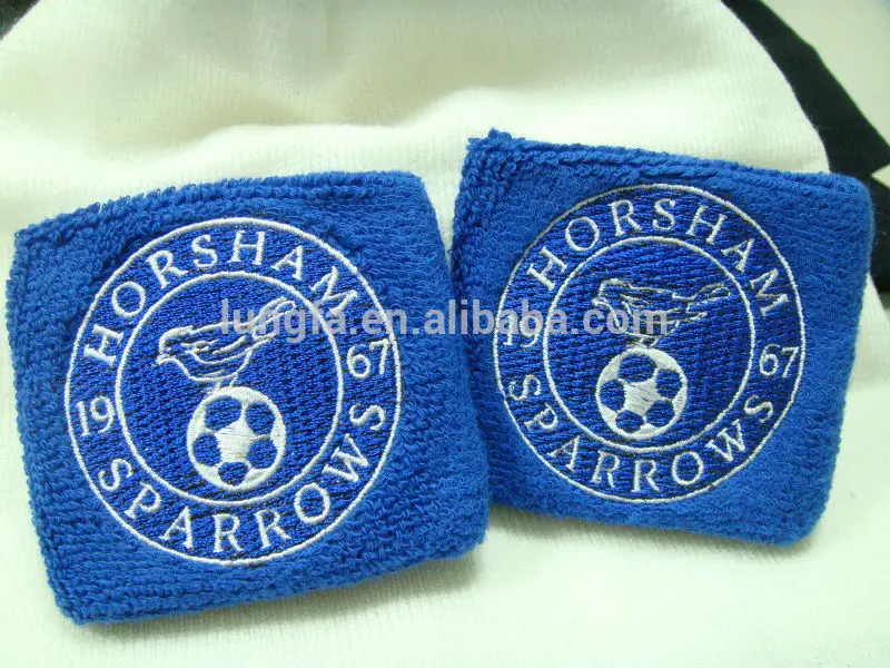
New sports jacquard or terry wrist sweatband for ball games and running 