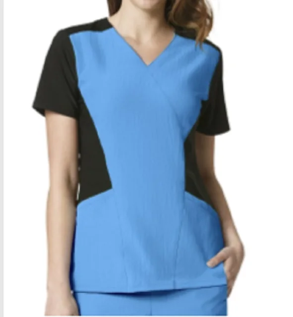 Medical Uniform - Mock Wrap Top