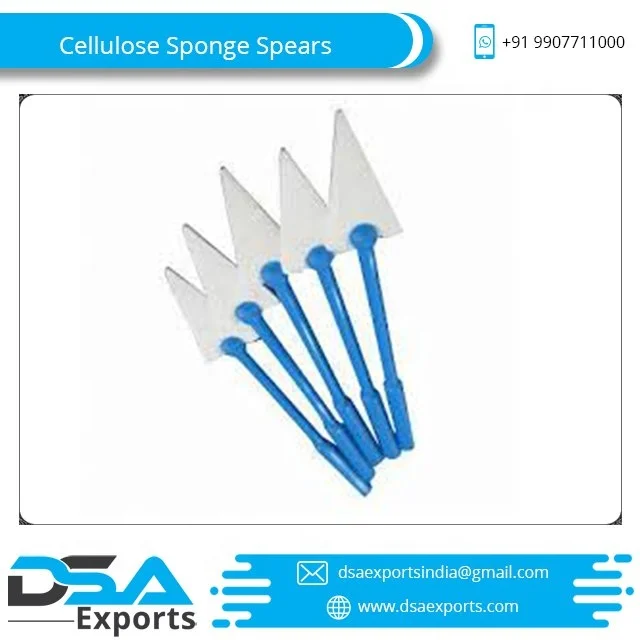 Customized Medical Surgical 100% Cotton Absorbent Surgical Cellulose Sponge Spears At Best Price