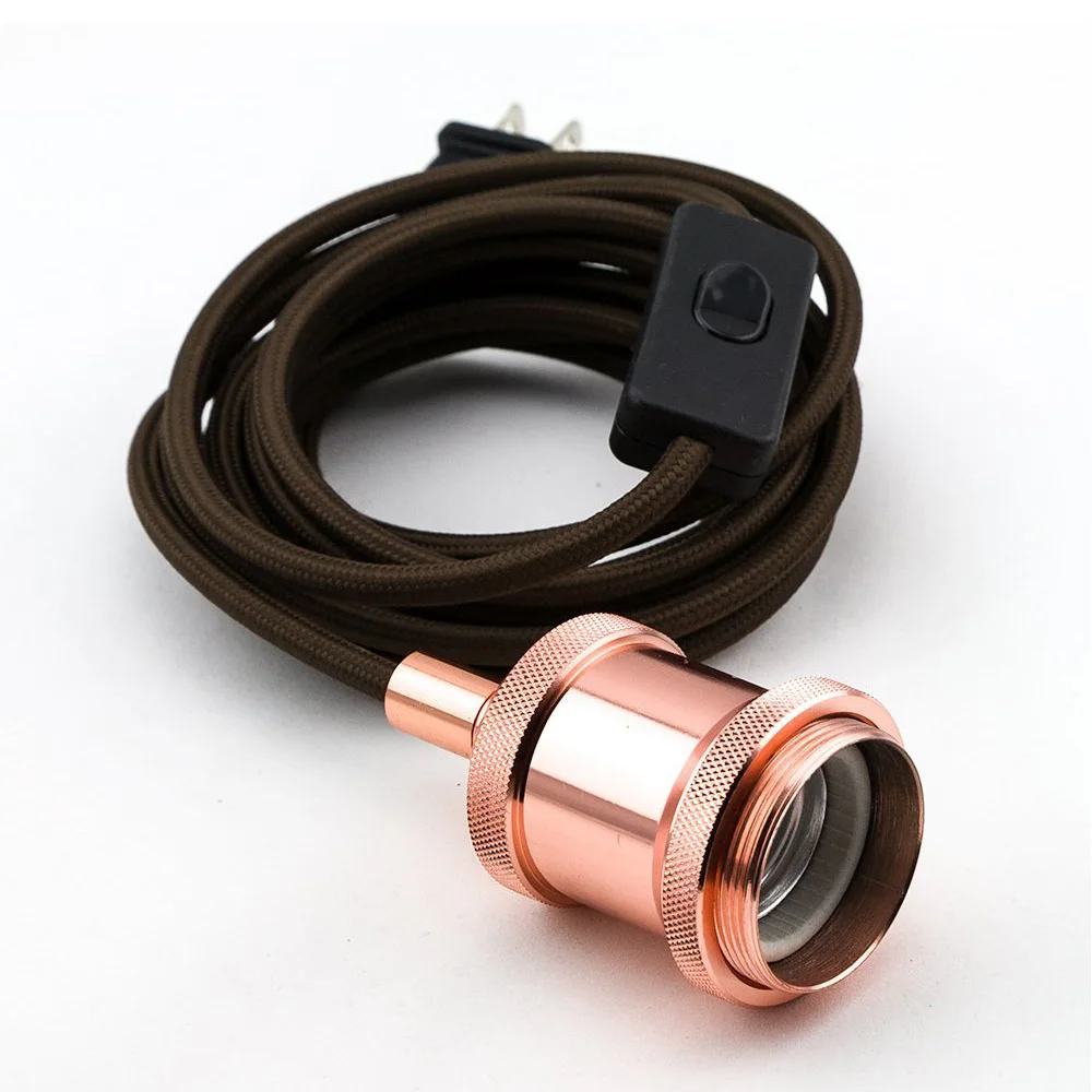 Алюминиевая металлическая крышка керамический патрон Эдисон Освещение Подвеска Аксессуары