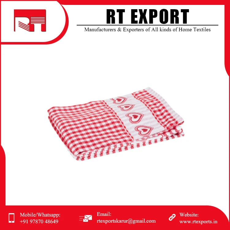 Wholesale Price Exporter Quality 100% Cotton Customized Design Embroidered Tea Towels for Sale