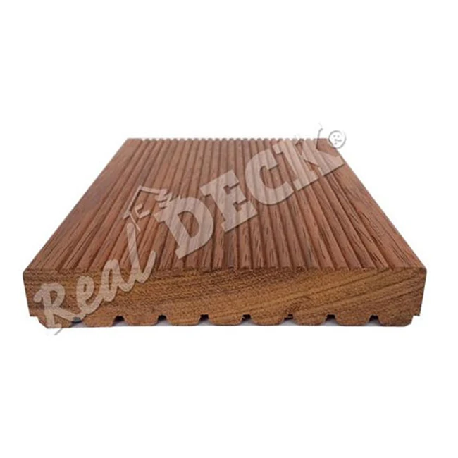 High Quality Merbau Decking 25x145 Reeded/Grooves Wood for Outdoor Modern Style Solid Wood Floor
