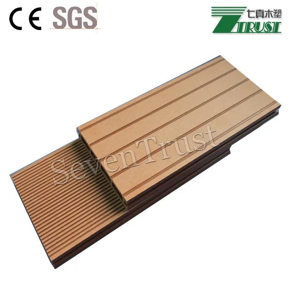 Seven Trust swimming pool cheap tiles anti-scratch wpc decking outdoor boards wood decking composite decking