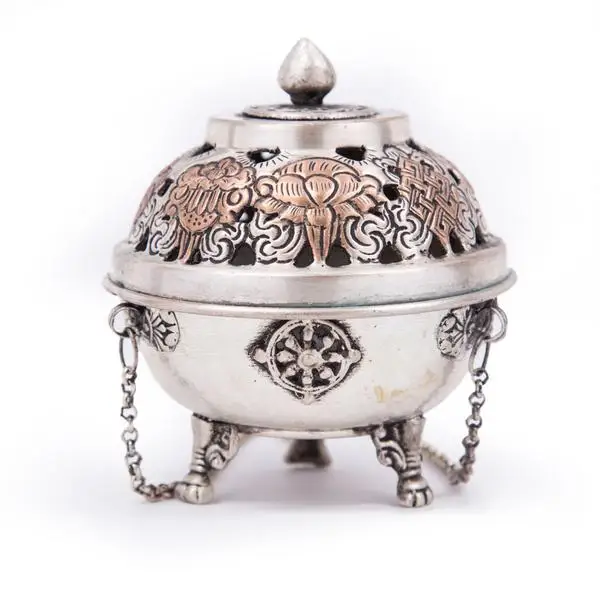 TIBETAN Metal Hanging and Auspicious Symbols Copper Incense Burner Original Handmade Best Design manufactures in  India
