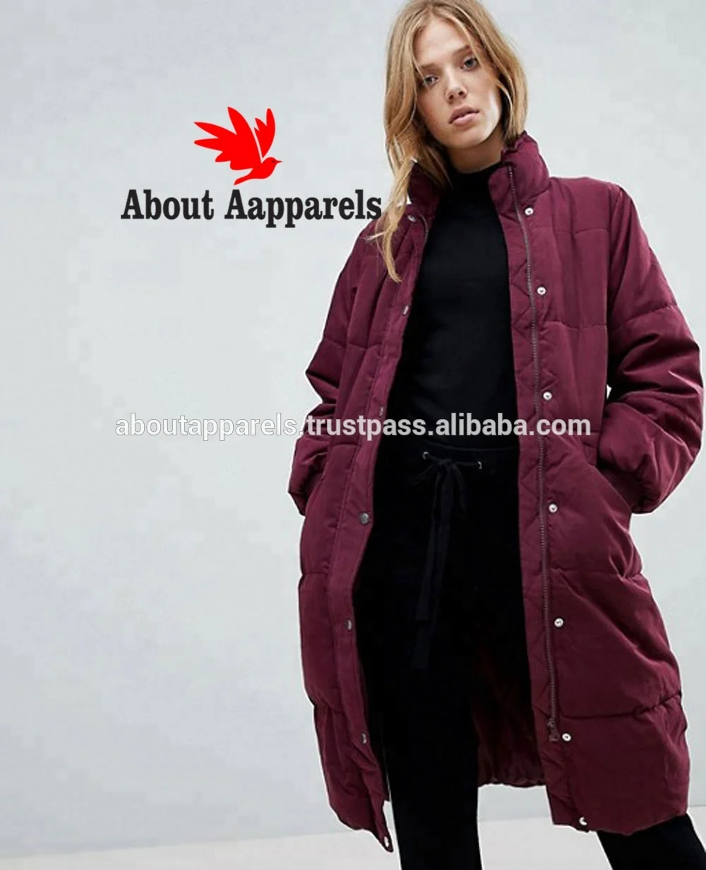 ODM Women Quilted Down Puffer Parka Hooded Outwear Outfit Long Coat Winter Quilted & Padded Puffer Jackets