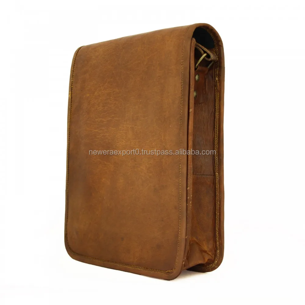 Unisex Cross Shoulder Full Flap genuine Leather bag Messenger Bag At market price for gifting him or her