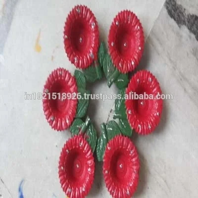 
Colorful and decorative diwali diya 