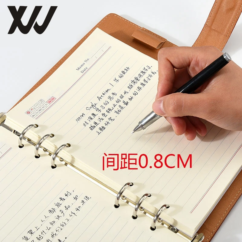 A5 Customized logo notebook PU leather notepad hard cover with magnetic snap and pen loop