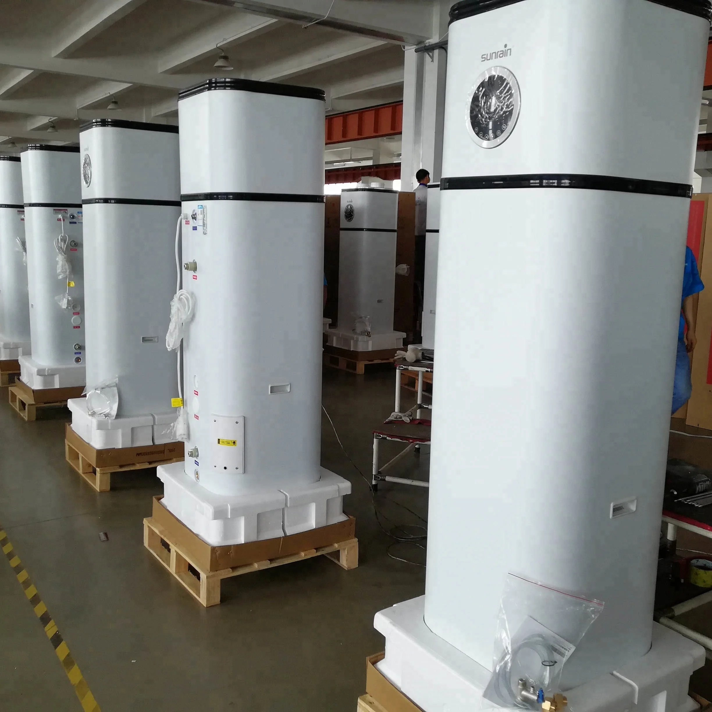 Воздухонагреватель воды R410A воздушный источник тепловой насос бак котла 100 л все в одном тепловом насосе